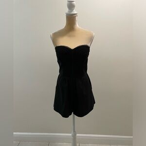 Bar lll Strapless Black Romper